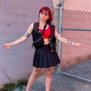 Barney's Leather Fringe Vest